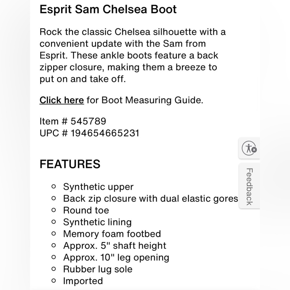 Espirit Sam Chelsea Black Ankle Boots - Picture 5 of 16